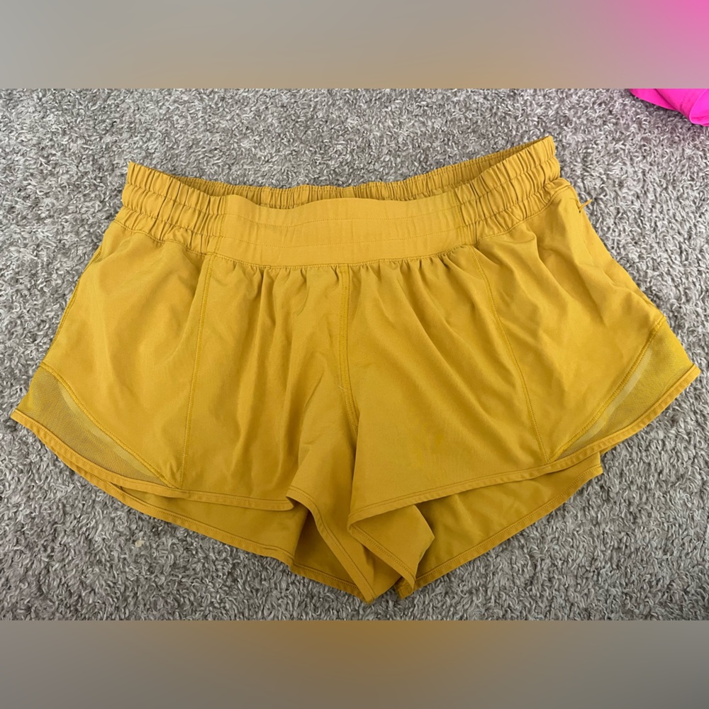 Lululemon Mustard Shorts